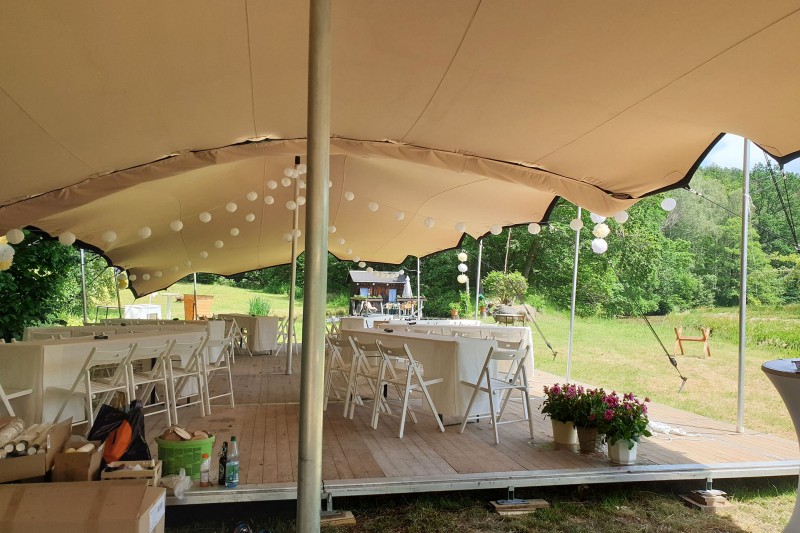 Stretchzelt für Hochzeit bei eventTime, Deinem Partyausstatter, unkompliziert online bestellen