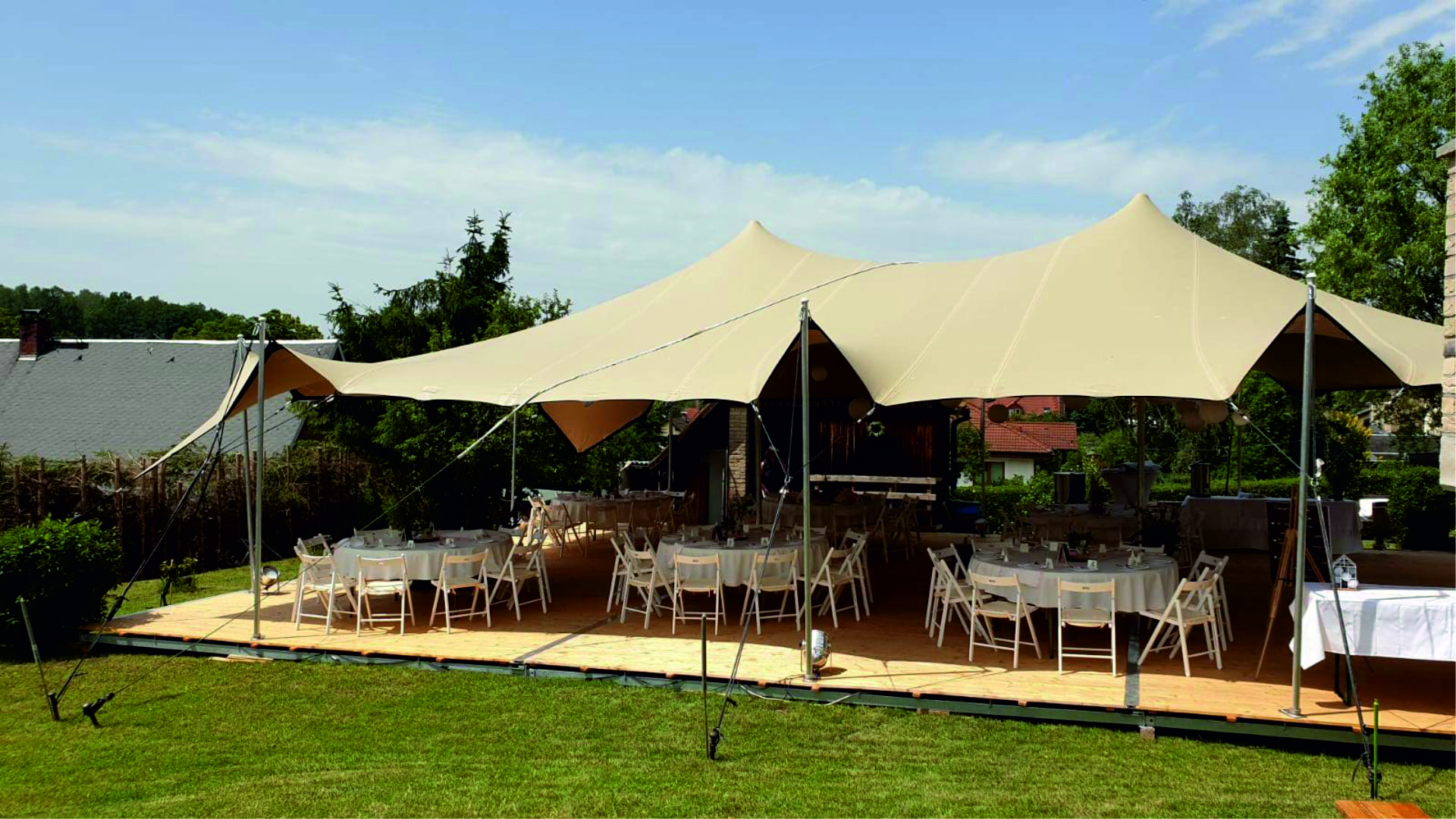 Strechzelt 10 x 15 - mieten bei eventTIME, der Partyausstatter