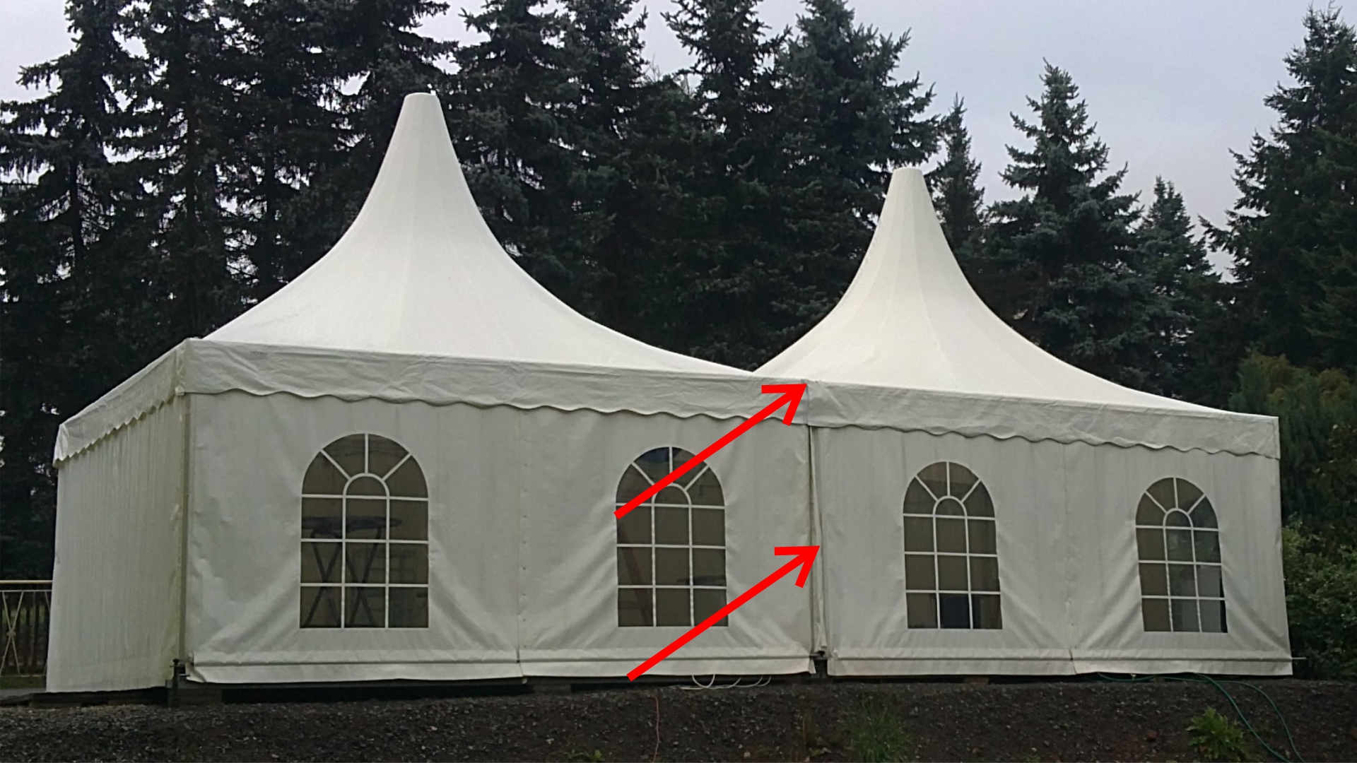 Regenabflussrinne fuer Zelte - mieten bei eventTIME, der Partyausstatter