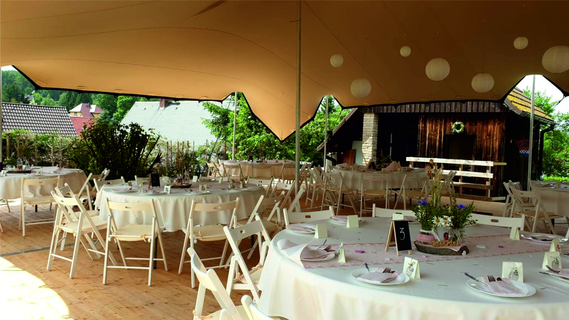Banketttisch festlich- mieten bei eventTIME, der Partyausstatter